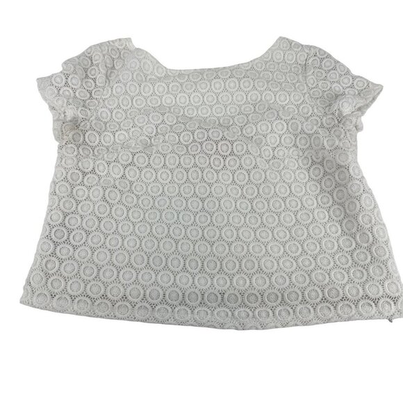 Lilly Pulitzer for Target White Lace Crop Stop Size Medium - Picture 1 of 14